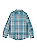 Cat & Jack 100% Cotton Blue Long Sleeve Button-Down Shirt Size L (kids) - photo 1