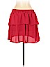 Express 100% Polyester Red Casual Skirt Size S (petite) - photo 2