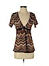 Notations Brown Short Sleeve Top Size S (petite) - photo 1