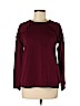 Liz Claiborne Burgundy Long Sleeve Top Size M (petite) - photo 1