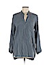 Gap 100% Tencel Lyocell Gray Long Sleeve Blouse Size M - photo 1