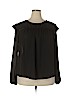 Moral Fiber 100% Polyester Black Long Sleeve Blouse Size 2X - photo 1