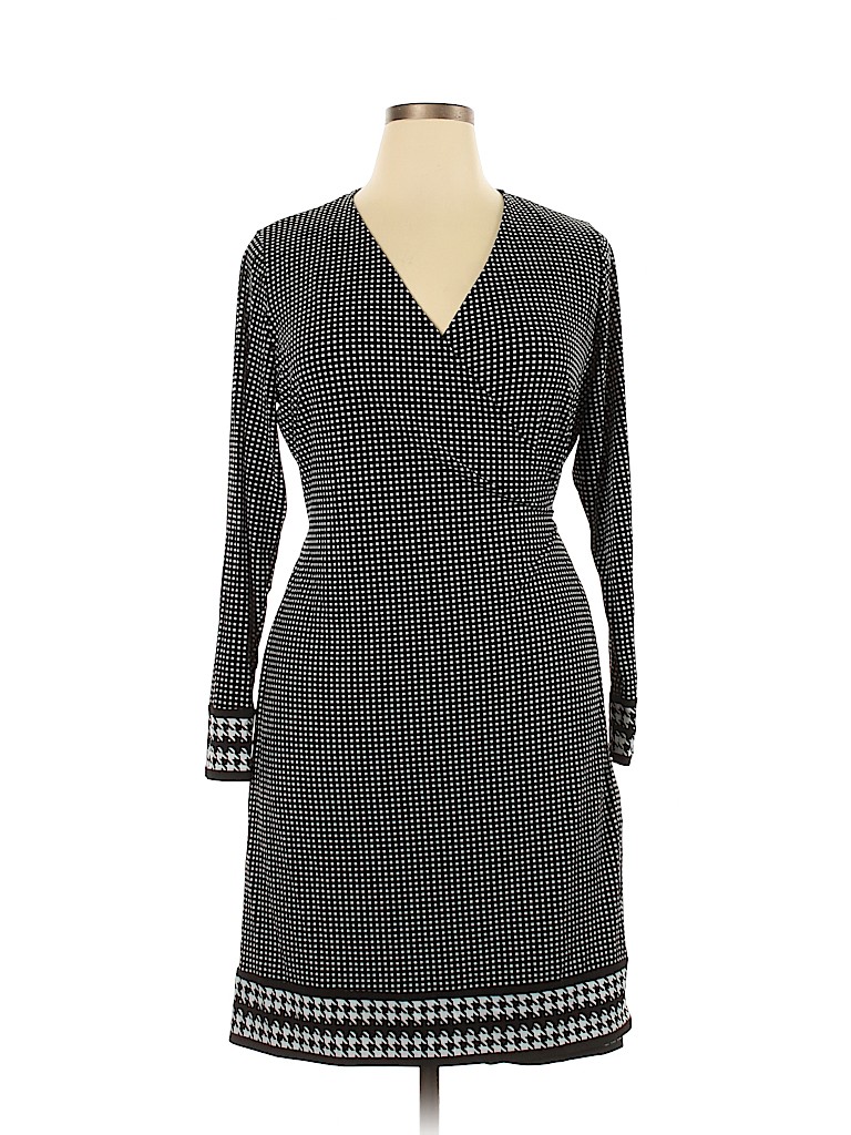MICHAEL Michael Kors 100% Polyester Black Casual Dress Size 1X - photo 1