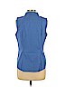 Talbots 100% Cotton Blue Sleeveless Button-Down Shirt Size 12 (petite) - photo 2