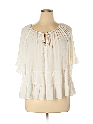 NANETTE Nanette Lepore Short Sleeve Blouse (view 1)