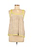 Rebecca Taylor 100% Silk Ivory Sleeveless Silk Top Size 8 - photo 1