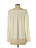 Ella Moss White Long Sleeve Top Size M - photo 2