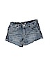 Levi's Solid Blue Denim Shorts Size 12 - photo 1