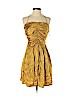 Tucker 100% Silk Gold Cocktail Dress Size P (petite) - photo 1