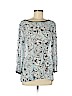 Ann Taylor LOFT 100% Polyester Blue 3/4 Sleeve Blouse Size M - photo 1