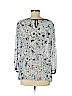 Ann Taylor LOFT 100% Polyester Blue 3/4 Sleeve Blouse Size M - photo 2