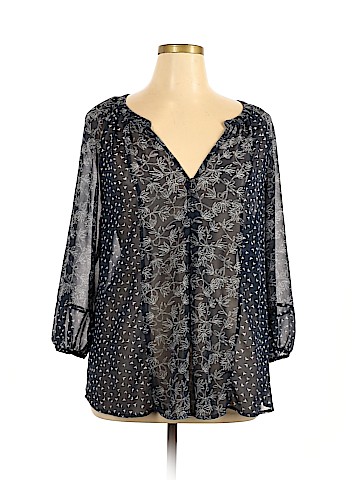 Caslon 3/4 Sleeve Blouse (view 1)