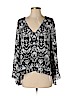 Parker 100% Polyester Black Long Sleeve Blouse Size XS - photo 1
