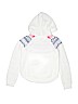 Cloud Chaser 100% Acrylic Print White Pullover Hoodie Size 8 - 10 - photo 2