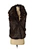 JACK 100% Polyester Brown Faux Fur Vest Size S - photo 1