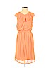 H&M 100% Polyester Orange Casual Dress Size XS - photo 2