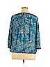 Lucky Brand 100% Rayon Blue 3/4 Sleeve Top Size XL - photo 2