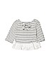 Janie and Jack 100% Cotton Stripes White Long Sleeve Top Size 3 - photo 1