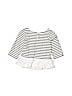 Janie and Jack 100% Cotton Stripes White Long Sleeve Top Size 3 - photo 2