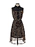 J Gee 100% Polyester Brown Casual Dress Size S (petite) - photo 1