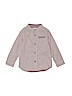 Zara 100% Cotton Burgundy Long Sleeve Button-Down Shirt Size 4 - photo 1