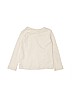 Zara 100% Cotton Solid Ivory Long Sleeve T-Shirt Size 3 - 4 - photo 2