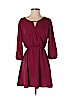 Lush 100% Polyester Burgundy Casual Dress Size S - photo 1