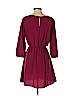 Lush 100% Polyester Burgundy Casual Dress Size S - photo 2