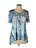 Blue Blue Short Sleeve Top Size L (petite) - photo 1