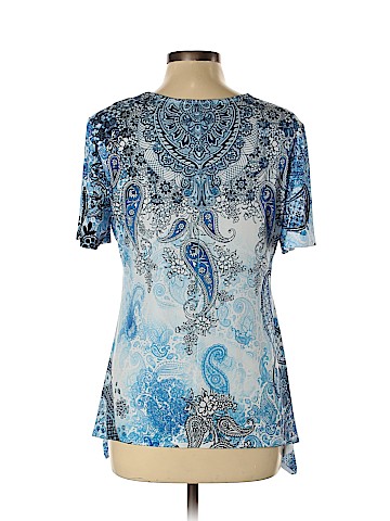 Blue Short Sleeve Top (view 2)