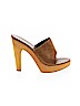 Sergio Rossi 100% Suede Brown Mule/Clog Size EU 38 - photo 1