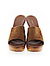 Sergio Rossi 100% Suede Brown Mule/Clog Size EU 38 - photo 2