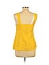 Diane von Furstenberg 100% Silk Yellow Sleeveless Silk Top Size 10 - photo 2