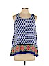Assorted Brands 100% Polyester Blue Sleeveless Blouse Size L - photo 1