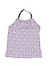 Lands' End Print Purple Halter Top Size 7 - photo 1