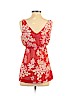 New York & Company 100% Polyester Red Sleeveless Blouse Size S - photo 2