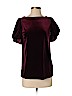 Lauren by Ralph Lauren Burgundy Short Sleeve Top Size S - photo 1