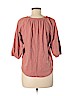 Ann Taylor LOFT Outlet 100% Cotton Orange 3/4 Sleeve Top Size M (petite) - photo 2