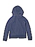Crewcuts 100% Cotton Solid Blue Zip Up Hoodie Size 10 - photo 2