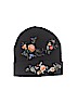 Unbranded 100% Acrylic Floral Black Beanie One size - photo 1