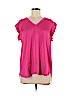 Kate Spade New York 100% Viscose Pink Short Sleeve Blouse Size M - photo 1
