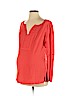 A Pea in the Pod 100% Rayon Orange Long Sleeve Blouse Size S - photo 1