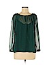 Point Sur 100% Polyester Green Long Sleeve Blouse Size S - photo 1