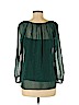 Point Sur 100% Polyester Green Long Sleeve Blouse Size S - photo 2