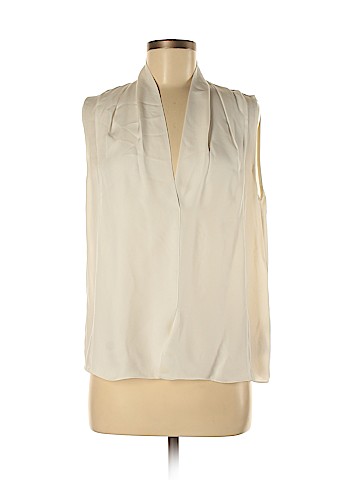 Vince. Short Sleeve Silk Top (view 1)