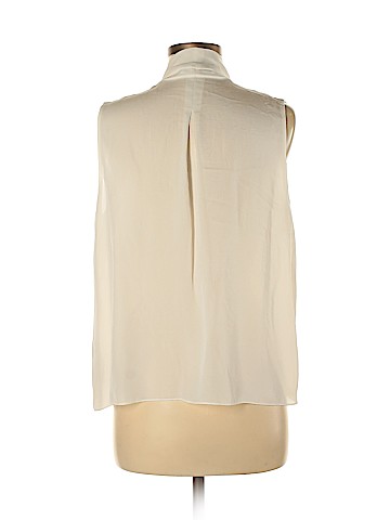 Vince. Short Sleeve Silk Top (view 2)