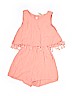 PPLA 100% Rayon Solid Pink Romper Size 6 - photo 1