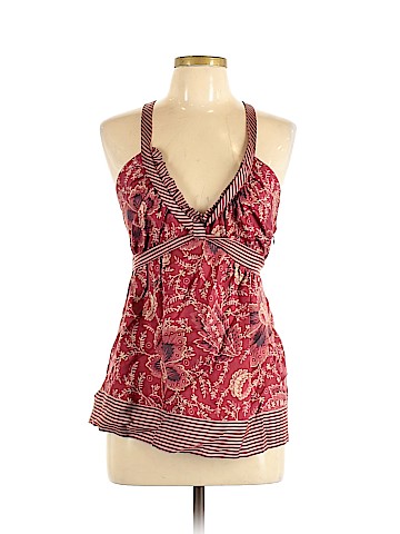 BCBGMAXAZRIA Sleeveless Silk Top (view 1)