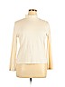 St. John's Bay 100% Cotton Ivory Long Sleeve Turtleneck Size XL (petite) - photo 1
