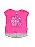 Adidas 100% Polyester Pink Active T-Shirt 12-18 MO / 18 MO - photo 1